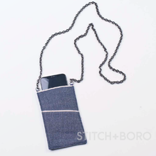 Load image into Gallery viewer, THE DERIVED PHONE POUCH WITH DETACHABLE CHAIN
